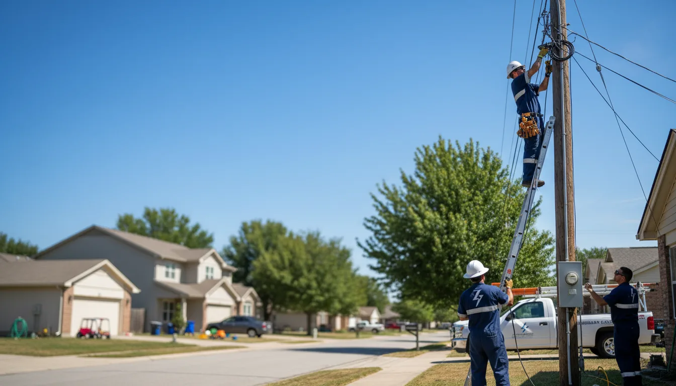 Residential electrician providing installation services in Fairfield, AL